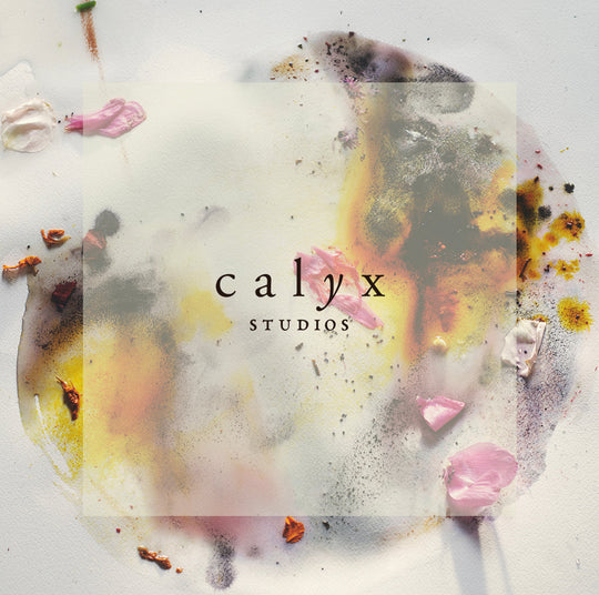 Calyx Studios Logo on Cara Piazza painting