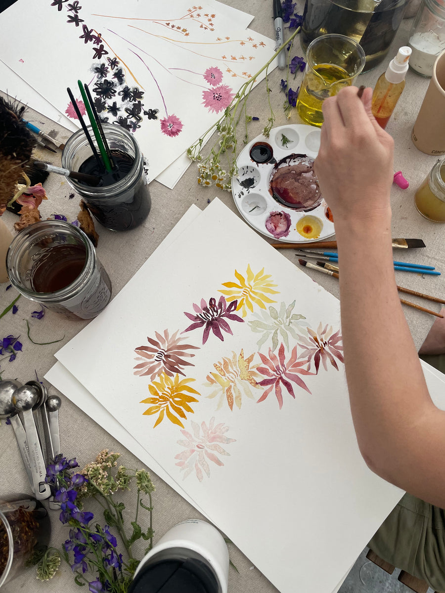 SOLD OUT    CHA CHA Festival: Painting with Tea Paints, February 23rd, 2-4pm